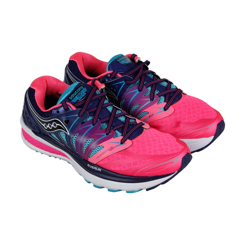 Saucony Hurricane Iso 2 Womens Pink Mesh Athletic Lace Up Running Shoes