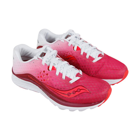 Saucony Kinvara 8 S10356-5 Womens Pink Mesh Lace Up Athletic Gym Running Shoes