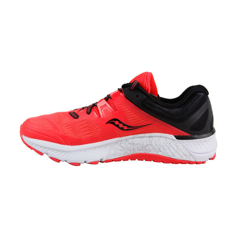 Saucony Guide Iso S10415-2 Womens Red Canvas Lace Up Athletic Gym Running Shoes
