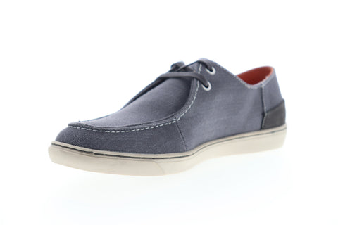 Calvin Klein Zolton Denim 34S1152-DGR Mens Gray Canvas Boat Shoes Loafers
