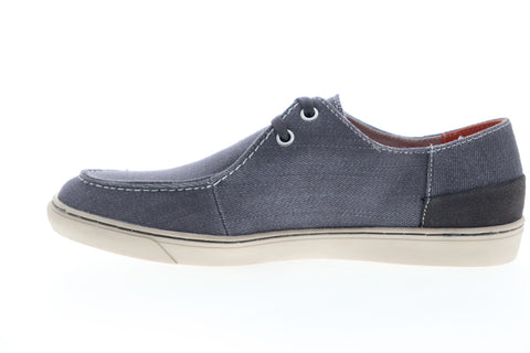 Calvin Klein Zolton Denim 34S1152-DGR Mens Gray Canvas Boat Shoes Loafers