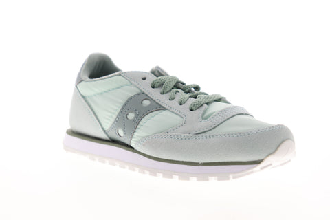 Saucony Jazz Lowpro S1866-242 Womens Green Canvas Lifestyle Sneakers Shoes