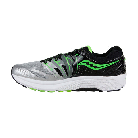 Saucony Hurricane Iso 2 S20293-1 Mens Silver Gray Athletic Gym Running Shoes