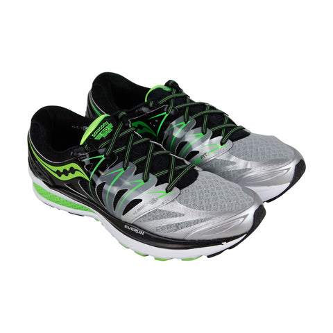 Saucony Hurricane Iso 2 S20293-1 Mens Silver Gray Athletic Gym Running Shoes