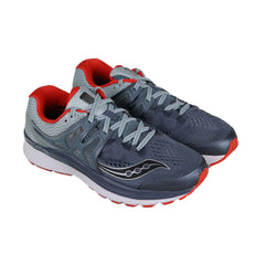Saucony Hurricane Iso 3 Mens Gray Textile & Synthetic Athletic Running Shoes