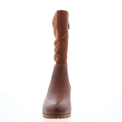 Softwalk Mercer S2055-271 Womens Brown Suede Zipper Casual Dress Boots
