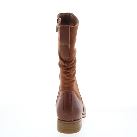 Softwalk Mercer S2055-271 Womens Brown Suede Zipper Casual Dress Boots