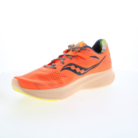 Saucony Ride 15 S20729-45 Mens Orange Canvas Lace Up Athletic Running Shoes