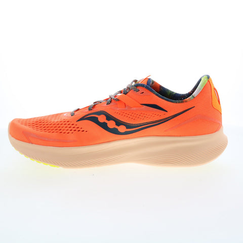 Saucony Ride 15 S20729-45 Mens Orange Canvas Lace Up Athletic Running Shoes