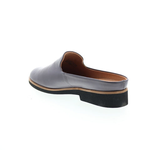 Softwalk Wolcott S2112-058 Womens Gray Leather Slip On Clog Sandals Shoes