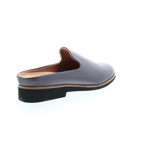 Softwalk Wolcott S2112-058 Womens Gray Leather Slip On Clog Sandals Shoes