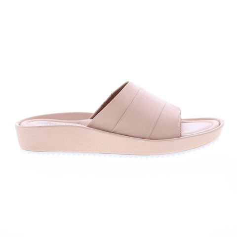 Softwalk Ezra S2222-146 Womens Beige Leather Slip On Slides Sandals Shoes