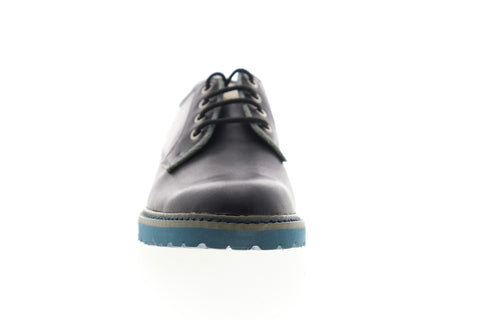 Calvin Klein Quilliam Pull Up 34S4085-BLK Mens Black Plain Toe Oxfords Shoes