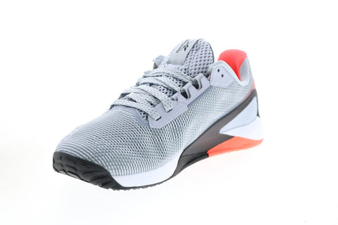 Reebok Nano X1 Grit S42568 Womens Gray Canvas Athletic Cross Training Shoes 