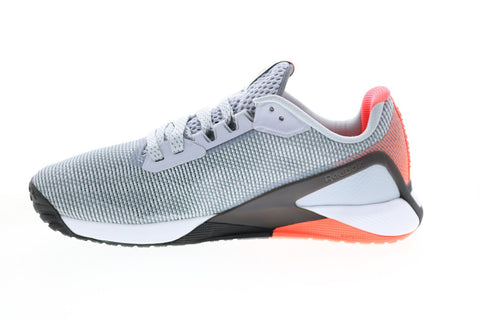 Reebok Nano X1 Grit S42568 Womens Gray Canvas Athletic Cross Training Shoes 