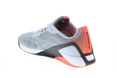 Reebok Nano X1 Grit S42568 Womens Gray Canvas Athletic Cross Training Shoes 