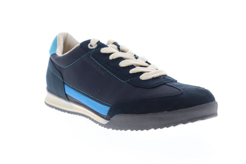 Calvin Klein Ruben 34S4025-MDY Mens Blue Suede Lace Up Low Top Sneakers Shoes