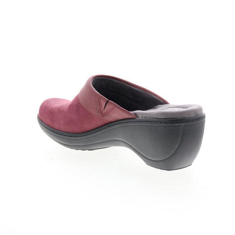 Softwalk Murietta S6015-648 Womens Burgundy Narrow Clog Sandals Shoes