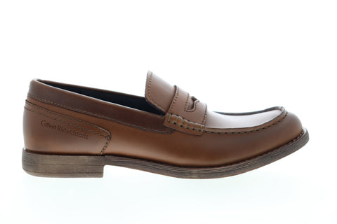 Calvin Klein Prezley Burnished 34S7801-TAN Mens Brown Casual Loafers Shoes