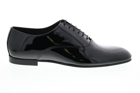 Bruno Magli SAXON SAXON Mens Black Plain Toe Oxfords & Lace Ups Shoes