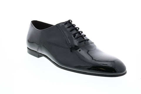Bruno Magli SAXON SAXON Mens Black Plain Toe Oxfords & Lace Ups Shoes