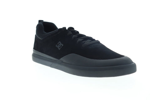 DC Dc Infinite S ADYS100519 Mens Black Suede Lace Up Athletic Skate Shoes