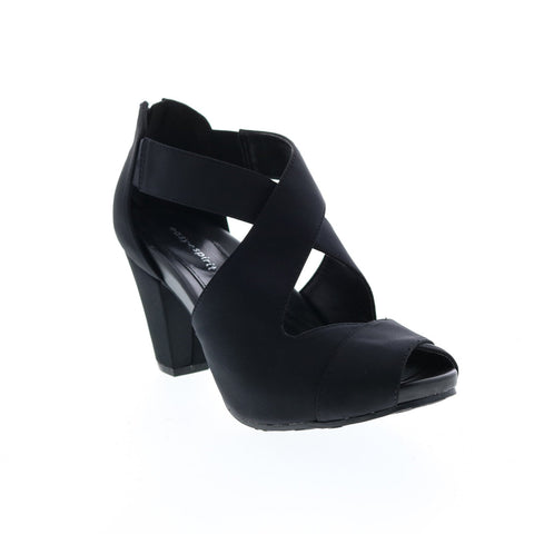 Easy Spirit Esrenske SeEsrenske Womens Black Wide Synthetic Pumps Heels Shoes