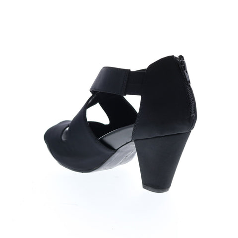 Easy Spirit Esrenske SeEsrenske Womens Black Wide Synthetic Pumps Heels Shoes