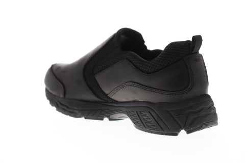 Spira Taurus Leather Moc Mens Black Leather Athletic Training Shoes