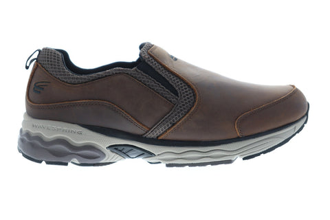 Spira Taurus Leather Moc Mens Brown Leather Athletic Training Shoes