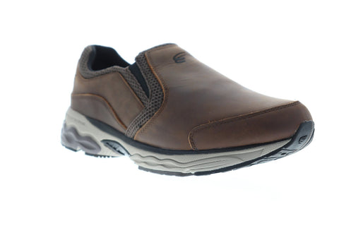 Spira Taurus Leather Moc Mens Brown Leather Athletic Training Shoes