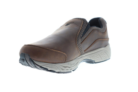 Spira Taurus Leather Moc Mens Brown Leather Athletic Training Shoes