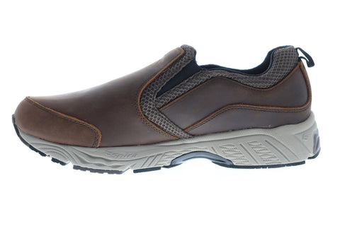 Spira Taurus Leather Moc Mens Brown Leather Athletic Training Shoes