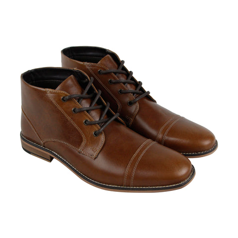 Kenneth Cole Reaction Kirve Boot A SMH7LE037 Mens Brown Leather Chukkas Boots