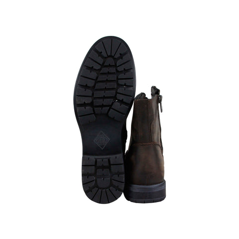 Steve Madden Smokey Mens Brown Leather Casual Dress Lace Up Boots Shoes