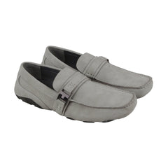 Kenneth Cole Reaction Toast 2 Me Mens Gray Suede Casual Slip On Loafers Shoes