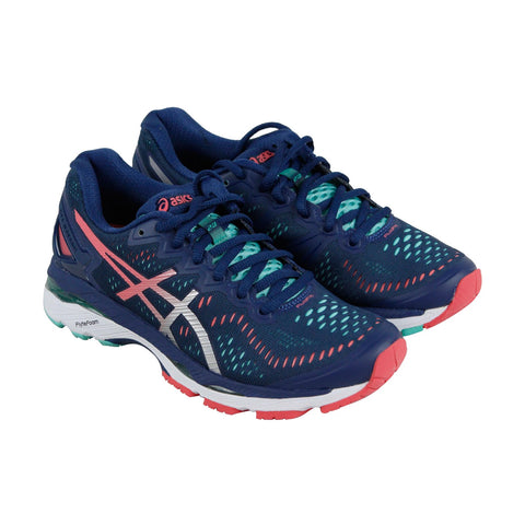 Asics Gel Kayano 23 T696N-5893 Womens Blue Canvas Athletic Gym Running Shoes
