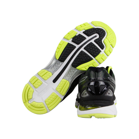 Asics Gel Nimbus 19 Mens Green Nylon Athletic Lace Up Running Shoes