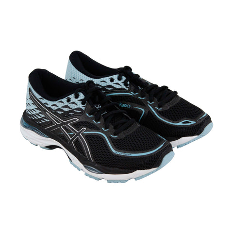Asics Gel Cumulus 19 Womens Black Mesh Athletic Lace Up Running Shoes