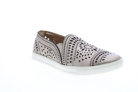 Earth Tangelo Slip On Sneaker Womens Gray Leather Loafer Flats Shoes