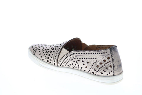 Earth Tangelo Slip On Sneaker Womens Gray Leather Loafer Flats Shoes