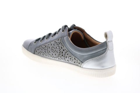Earth Tangor Womens Blue Leather Lace Up Lifestyle Sneakers Shoes