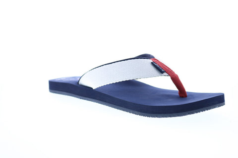Tommy Bahama Ohana TB20M00023 Mens Blue Canvas Flip-Flops Sandals Shoes