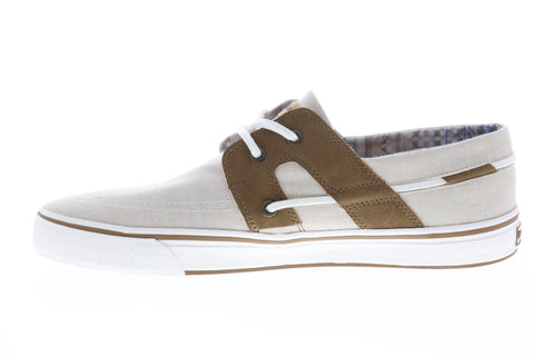 Tommy Bahama Stripe Breaker TB7F00147 Mens Beige Tan Casual Boat Shoes Loafers