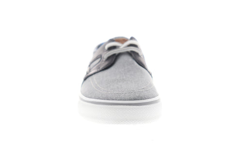 Tommy Bahama Stripes Asunder TB7F10147 Mens Gray Canvas Deck Boat Shoes Loafers