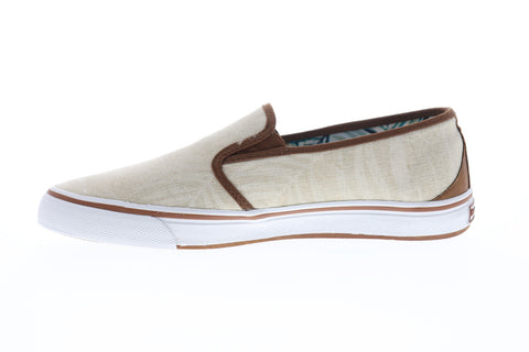 Tommy Bahama Pacific Crest TB7F10149 Mens Beige Tan Canvas Casual Loafers Shoes