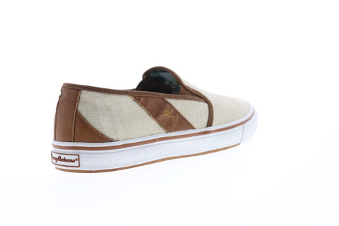 Tommy Bahama Pacific Crest TB7F10149 Mens Beige Tan Canvas Casual Loafers Shoes