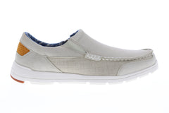 Tommy Bahama Paradise Around Mens White Nubuck Casual Dress Loafers Shoes