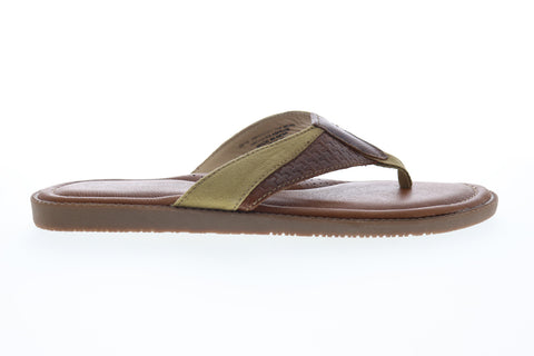 Tommy Bahama Anchors Ashore TB7S00061 Mens Brown Flip-Flops Sandals Shoes