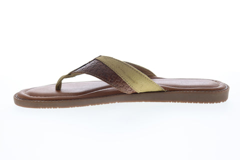 Tommy Bahama Anchors Ashore TB7S00061 Mens Brown Flip-Flops Sandals Shoes